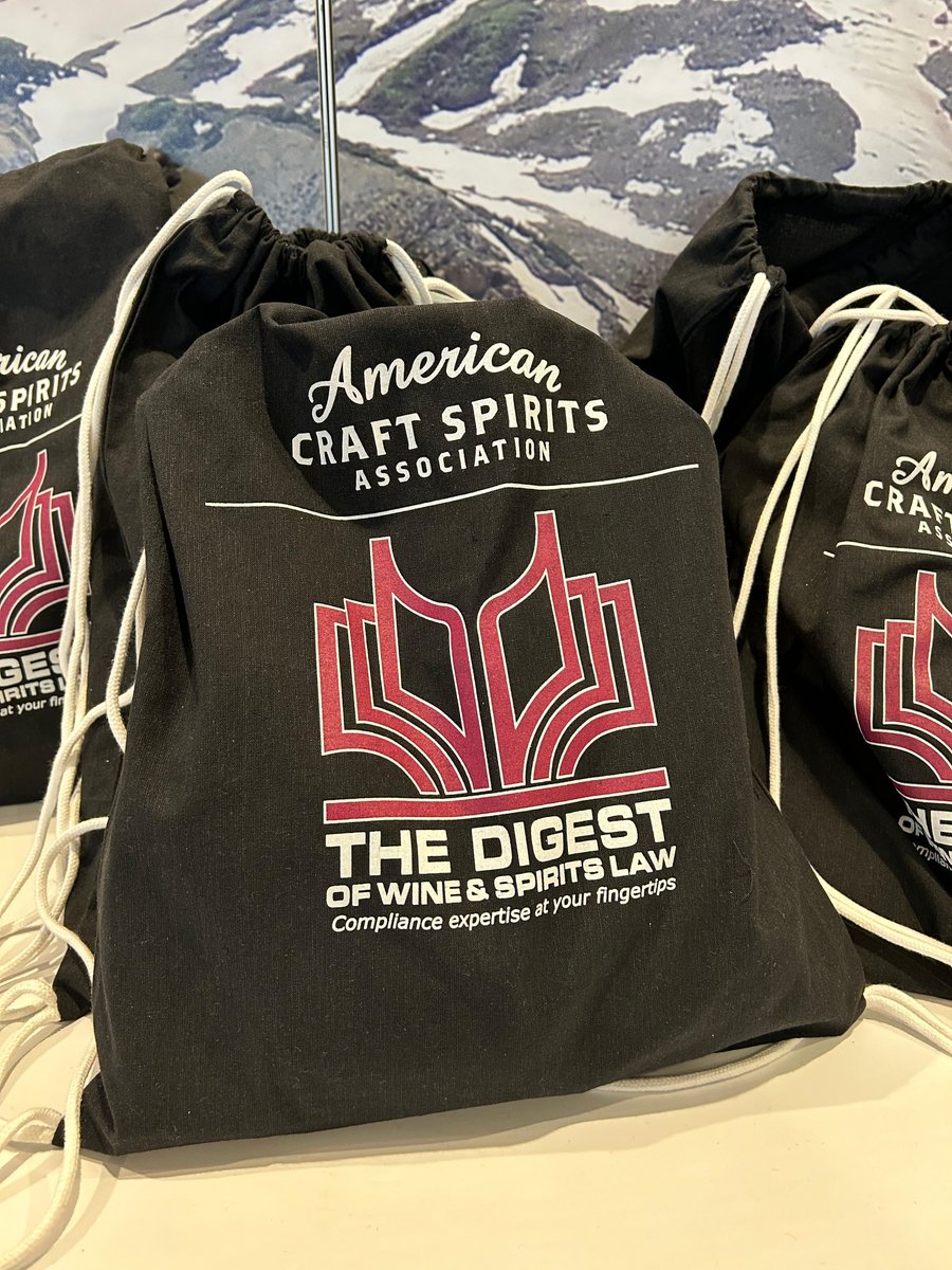 Thanks to The Digest of Wine &amp; Spirits Law for sponsoring our daypacks!