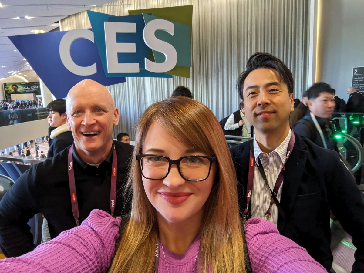 During #MWC2024, I thought I'd share this great pic <a href="/Carly_Okerfelt/">Carly</a> took of us at #CES2024 😄 I'm so grateful for all the opportunities I've had to be involved in major industry events throughout my career — there's never been a dull moment.