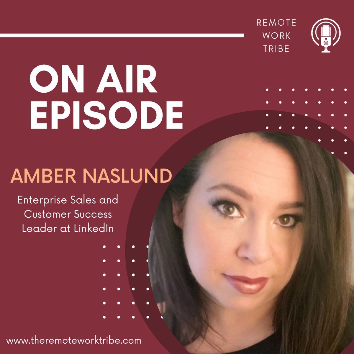 RemoteWorkTribe (@remoteworktribe) on Twitter photo ποΈ Tune in to the latest episode of the Remote Work Tribe podcast featuring insightful conversations with <a href="/jessicamalnik/">Jessica Malnik</a> and @AmberCadabra!
π Join us as we explore the world of remote work with Amber Naslund, Enterprise Sales and Customer Success Leader at LinkedIn. ποΈ Tune in to the latest episode of the Remote Work Tribe podcast featuring insightful conversations with <a href="/jessicamalnik/">Jessica Malnik</a> and @AmberCadabra!
π Join us as we explore the world of remote work with Amber Naslund, Enterprise Sales and Customer Success Leader at LinkedIn.