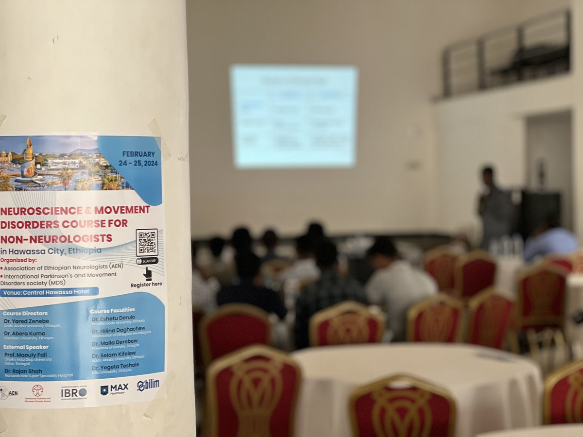 dryaredzewde's tweet photo. Pleased for successful completion of our neuroscience &amp; MD course for non-neurologists! 🎉 From brain anatomy to decoding movement dis, we've delved deep into the fascinating world of neurology together. 
Huge thanks to all participants, faculties &amp; sponsors 📚🧠 @IBROorg #MDS https://t.co/6ZaGMGn4aN