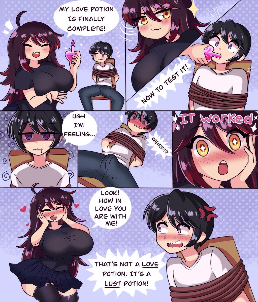 Comic for @SophiaSorceress 💗 Love potion succeed 🤭