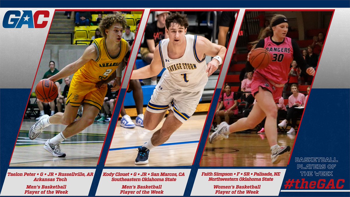 #theGAC MEN’S AND WOMEN’S BASKETBALL PLAYERS OF THE WEEK (WEEK 14) - greatamericanconference.com/news/2024/2/26…