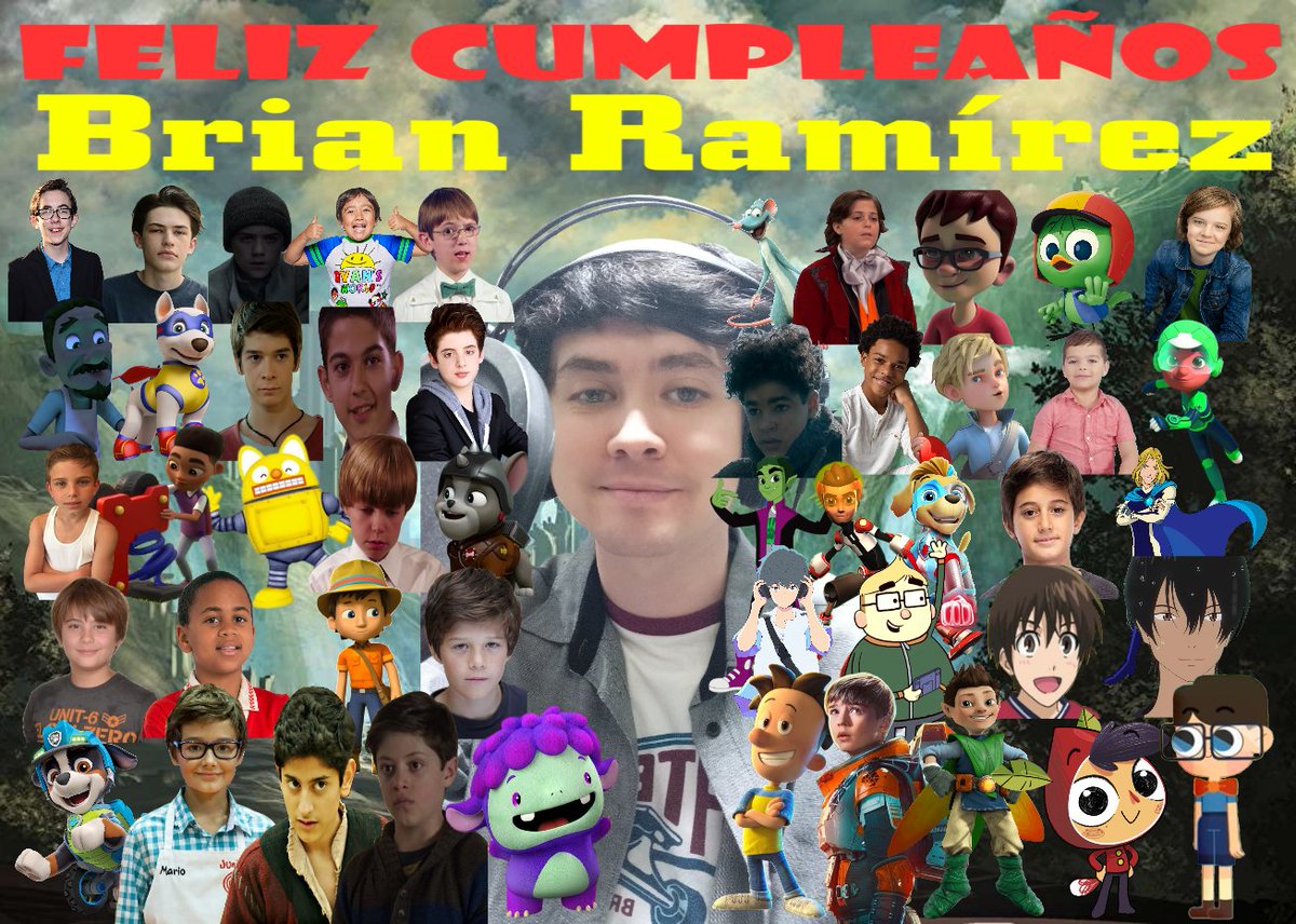 luis1201_arturo's tweet photo. Feliz cumpleaños @brian_rtg hice esta imagen para ti con todos tus personajes más conocidos. Que dios te bendiga.
#NateElGrande #PerdidosEnElEspacio #TreeFuTom #LasMicroAventurasDeTito #KungFuWa #Belle #ElCaballeroDelArea #EsPony #PalabrasQueBurbujeanComoUnRefresco #WinxClub https://t.co/Uh6suPf7Mz