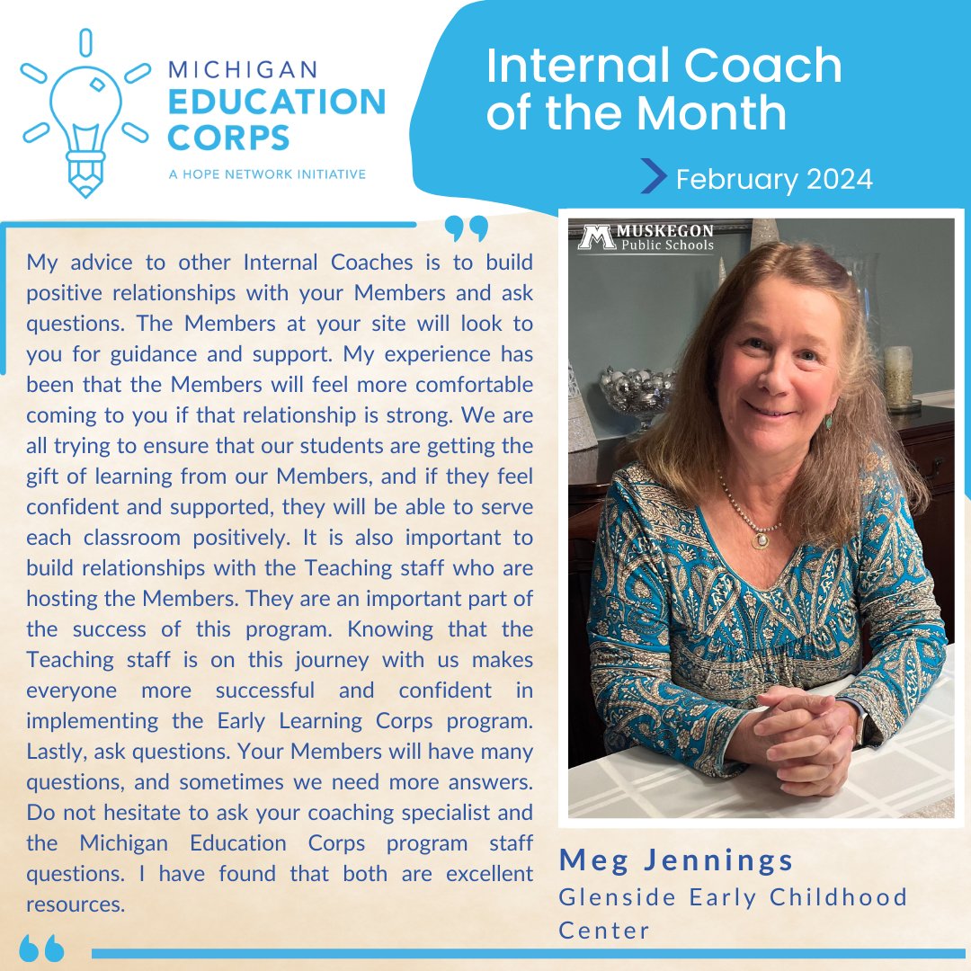 Michigan Education Corps tweet media