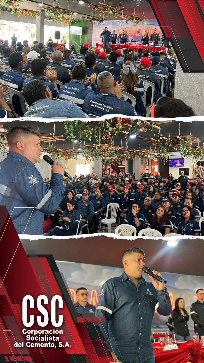 info_cemento's tweet photo. #CSCInforma #26Feb🇻🇪 El presidente de la Corporación Socialista del Cemento participó desde Planta Lara junto a la clase trabajadora en el debate por la convención colectiva para el nuevo periodo.
@NicolasMaduro
@IndustriasVE
#AmorGarantiaDeFuturo
#NosotrosVenceremos https://t.co/gnuAU2Q983