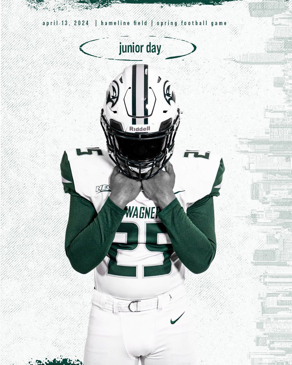 Thank you @coachsotoj for the invite to @Wagner_Football junior day and for a opportunity to check out spring practice. Can’t wait to get on campus! @Jmunce30 @tommasella @CoachFucillo @BelmontHillFB