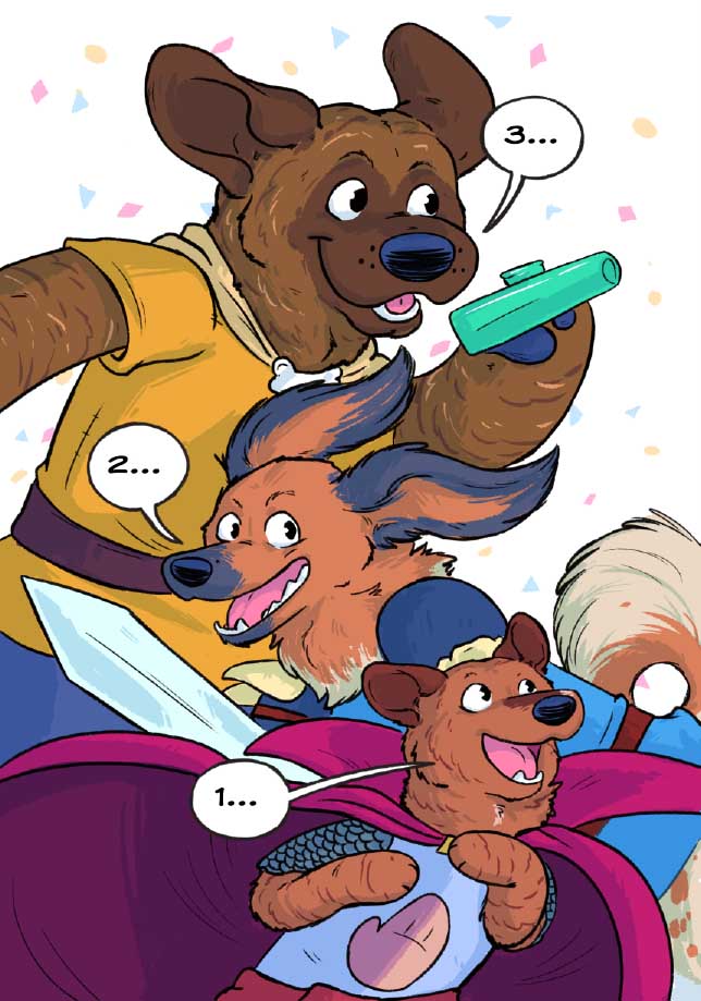 dndoggos's tweet photo. Holy sniff! The wait is finally over. It's our book birthday!!

I can't believe this is actually happening! Thank you all for being on this epic journey with us. I hope you enjoy this literary adventure as much as I enjoyed making it! https://t.co/Ecw2RDnPz8