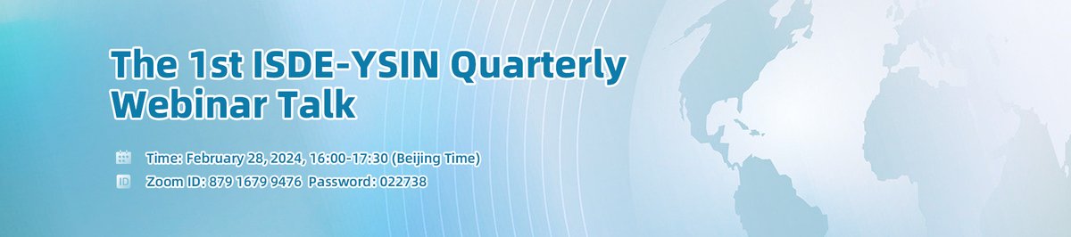 ISDEsecretariat's tweet photo. Reminder! The 1st #ISDEYSIN Quarterly #Webinar #Talk happening TOMORROW
🕓Feb 28, 16:00-17:30 (UTC+8)
🎤Talks
1️⃣#DigitalTransformation & #Smartification
2️⃣Human Activity Patterns in Hybrid Physical-#VirtualSpace
🔗https://t.co/BxEY1FM3rJ
Don't miss out! #webinar #digitalearth https://t.co/zjbRh6LMUO