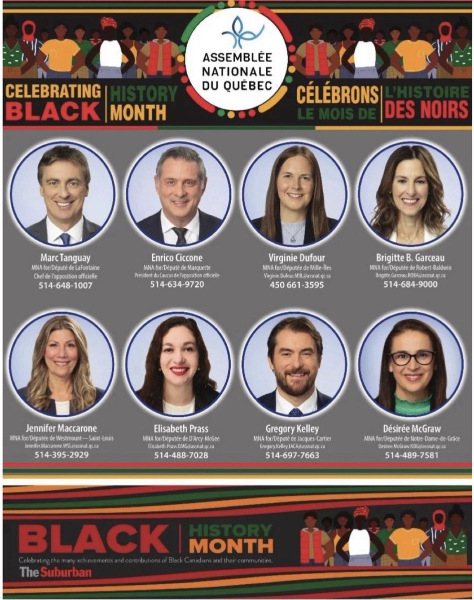 If you're curious about how Black History Month is progressing in Canada, here's an update for you. This is the National Assembly of Quebec celebrating #BlackHistoryMonth We still have a long way to go.