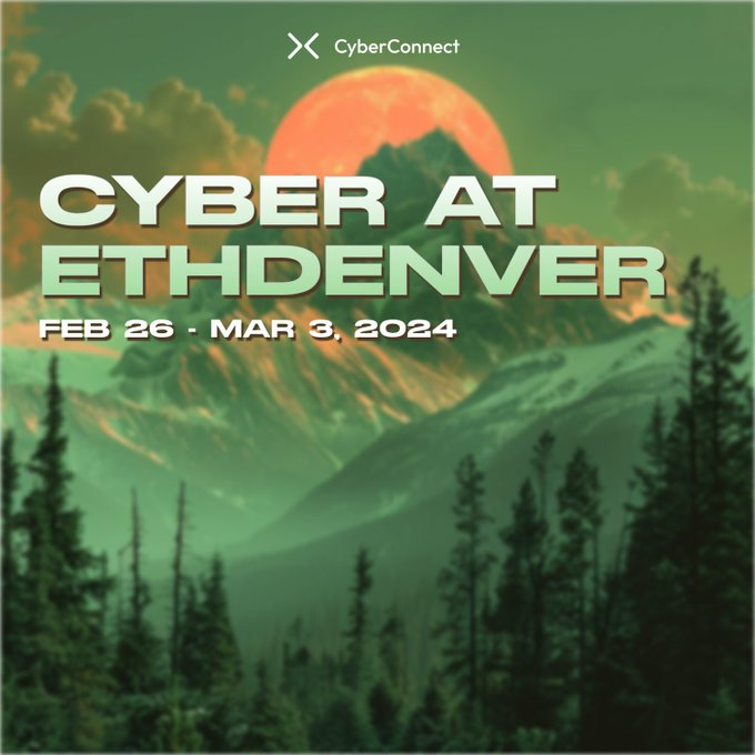 Cyberconnect_ID's tweet photo. Cyber di #ETHDenver 🇺🇸🏔️

Apakah kamu berada di @EthereumDenver minggu ini? Mari kita bertemu💃🏼

Berikut rincian semua acara kami👇🏼🧵 https://t.co/7tKZPt8Pmk