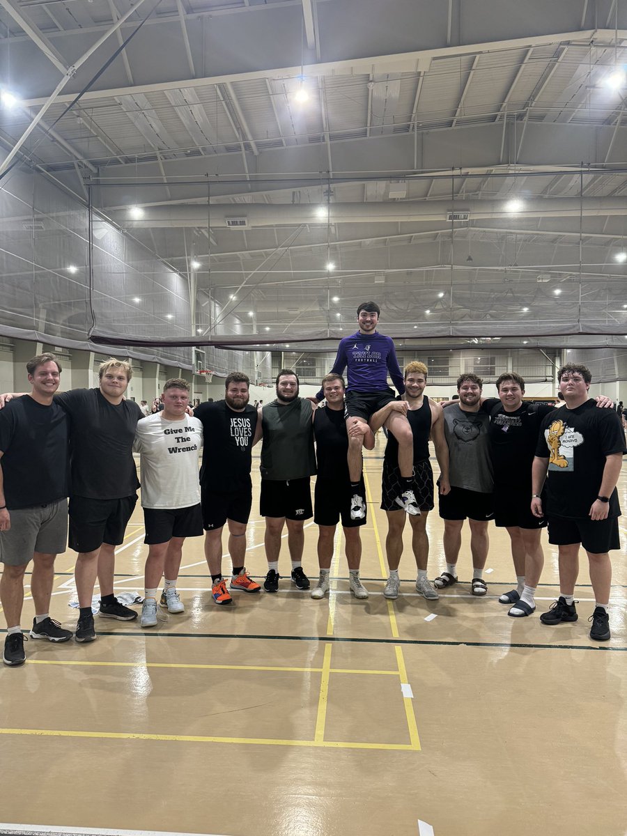 This year the TU O-line assembled their very first ever intramural basketball team coached by honorary lineman (LS) Jake Halderman. Even though their season ended tonight they fought hard in every game. We are now preparing for a long offseason to come back better next year.