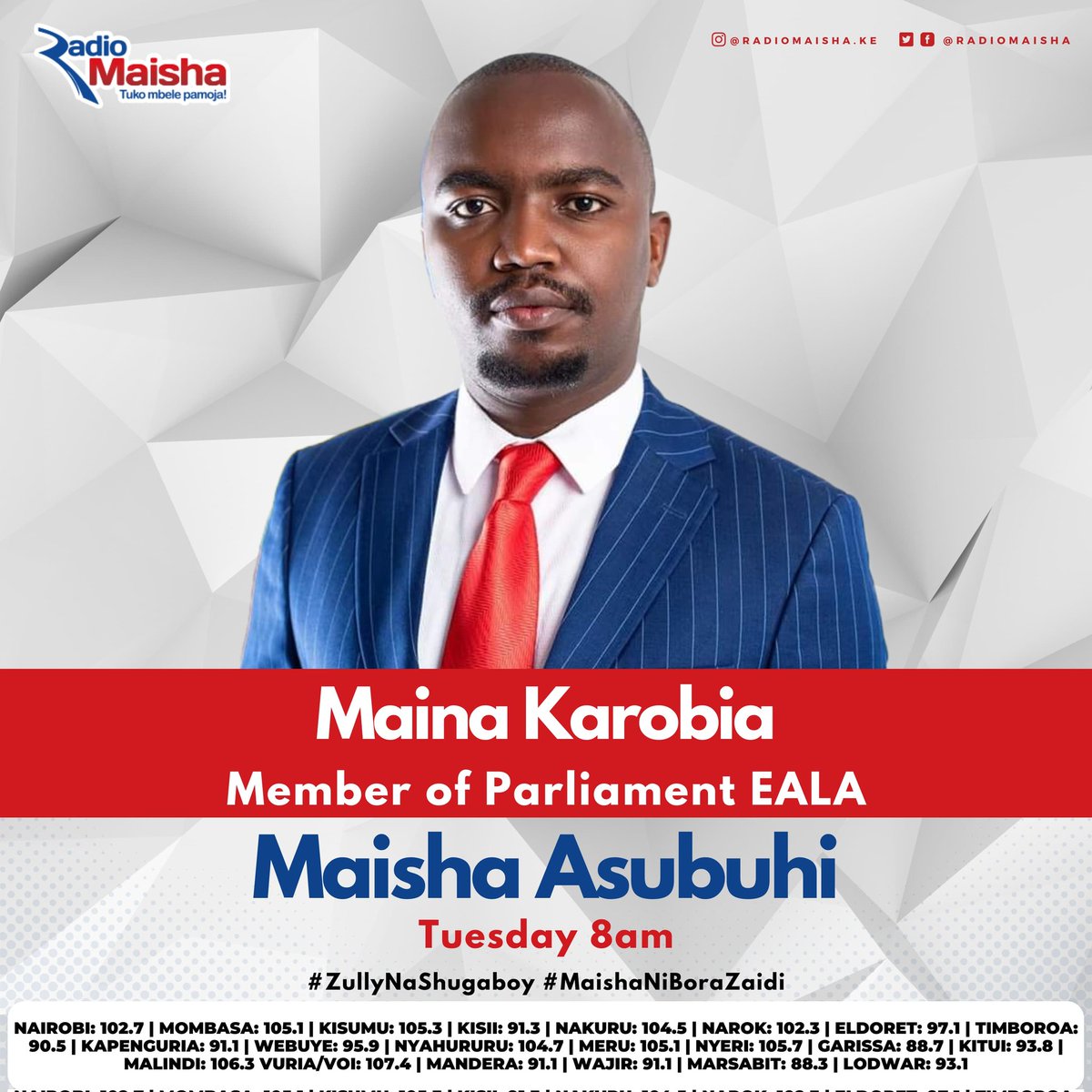 Another Day another Dollar....Goodmorning We are on #MaishaAsubuhi #ZullynashugaBoy