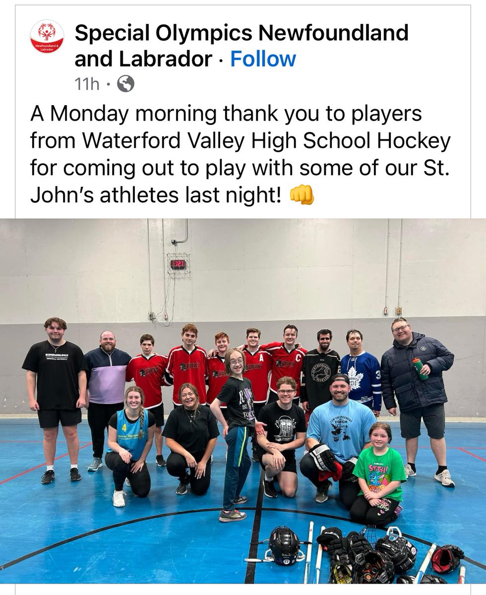 Waterford Valley High School (@wvhwarriors) on Twitter photo Another example of their awesome leadership <a href="/WVHHockey/">WVHWarriorsHockey</a> <a href="/NLSchoolsCA/">NLSchools</a> <a href="/SpecialONL/">Special Olympics NL</a> Another example of their awesome leadership <a href="/WVHHockey/">WVHWarriorsHockey</a> <a href="/NLSchoolsCA/">NLSchools</a> <a href="/SpecialONL/">Special Olympics NL</a>