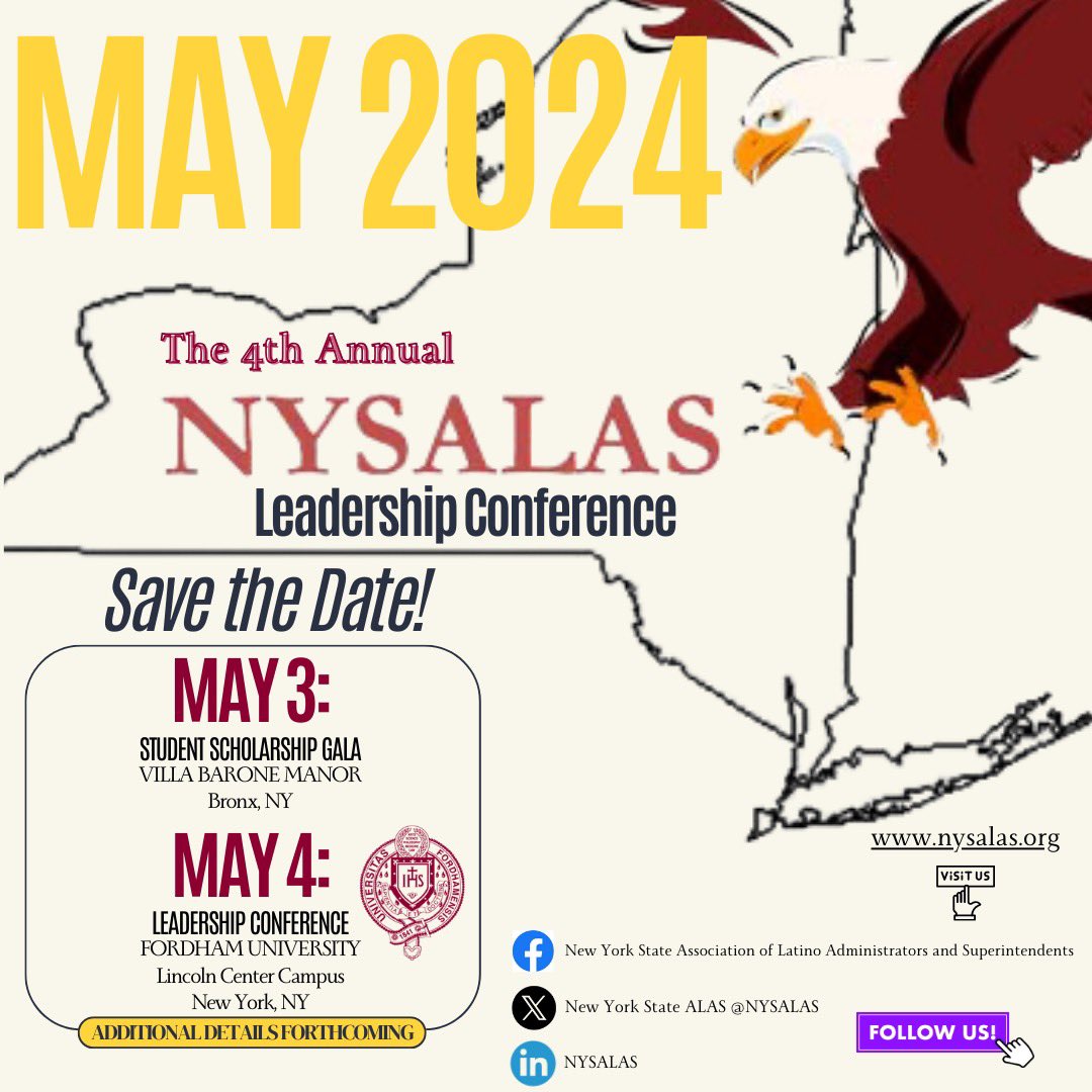 We are excited to announce our 4th Annual Leadership Conference this coming May 3-4, 2024. 

May 3rd: Student Scholarship Gala @ The Villa Barone in Bronx, NY.  

May 4th: Leadership Conference in New York City @ Fordham University, Lincoln Center Campus.

SAVE THE DATE, SHARE!