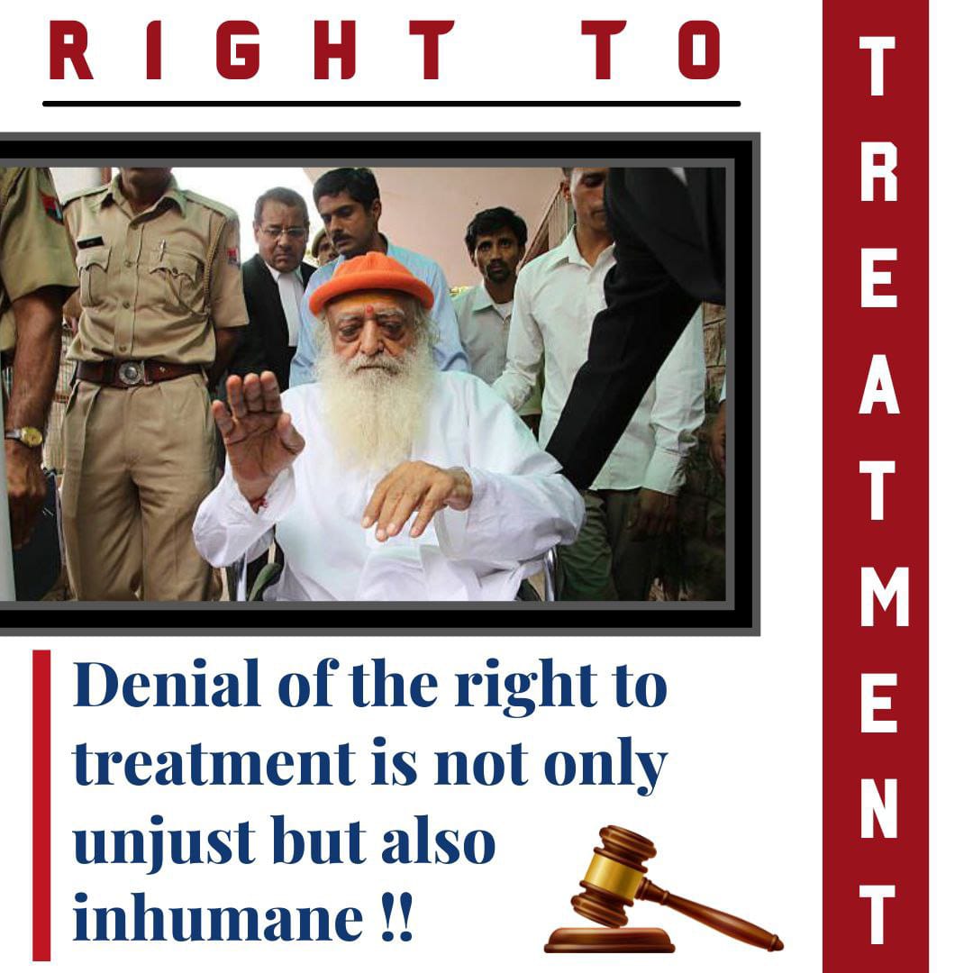 विलंब न करें is what medical experts say when shown the medical reports of Sant Shri Asharamji Bapu.

But the judiciary has turned a blind eye to His deteriorating health.

#UrgentMedicalRelease Seek Justice