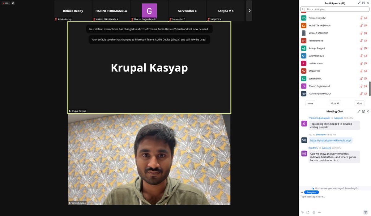 Gopa Vasanth (@gopavasanth1999) on Twitter photo What a lovely feedback! π Enjoyed my time at the IIIT-Hyderabad online event today! Always thrilled to discuss <a href="/wikimediatech/">wikimediatech</a> and its fascinating projects. Explored the technical areas overview in the Wikimedia ecosystem. #TechTalk #Wikimedia #Opensource π What a lovely feedback! π Enjoyed my time at the IIIT-Hyderabad online event today! Always thrilled to discuss <a href="/wikimediatech/">wikimediatech</a> and its fascinating projects. Explored the technical areas overview in the Wikimedia ecosystem. #TechTalk #Wikimedia #Opensource π