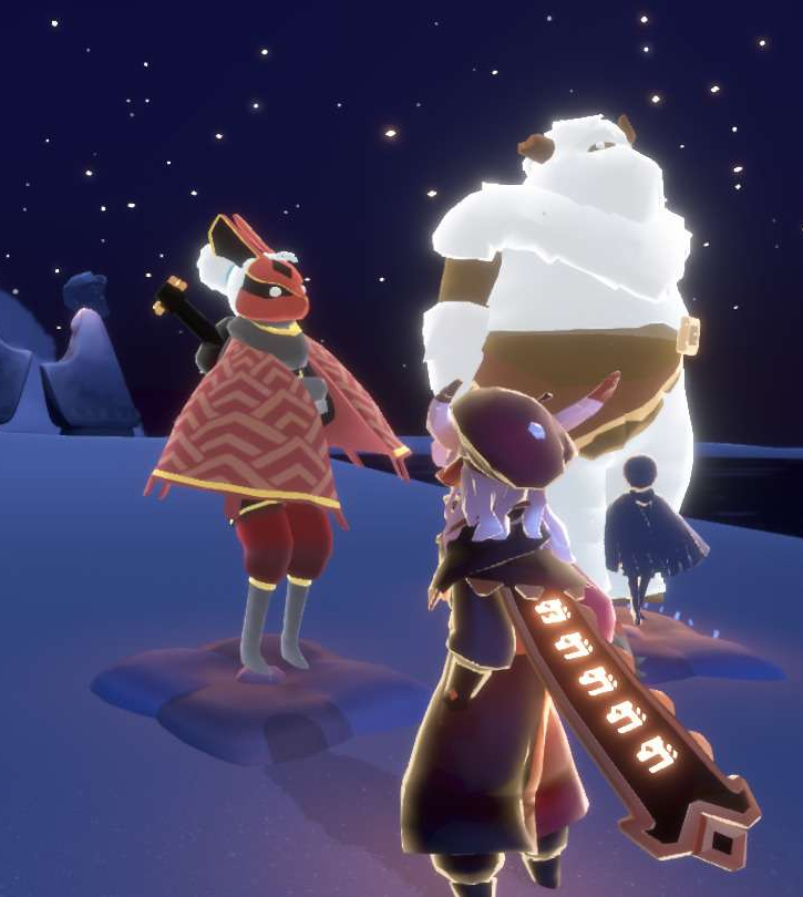 deltabyss's tweet photo. Who stole their shoes!! Dont let them have frozen legs!!

Yeah, since TGC updated Postman's outfit to have separate shoes now, Postman's spirit is now wandering barefoot <XD

#skycotl #SkyChildrenOfTheLight #thatskygame https://t.co/A7eIDj6Lmf