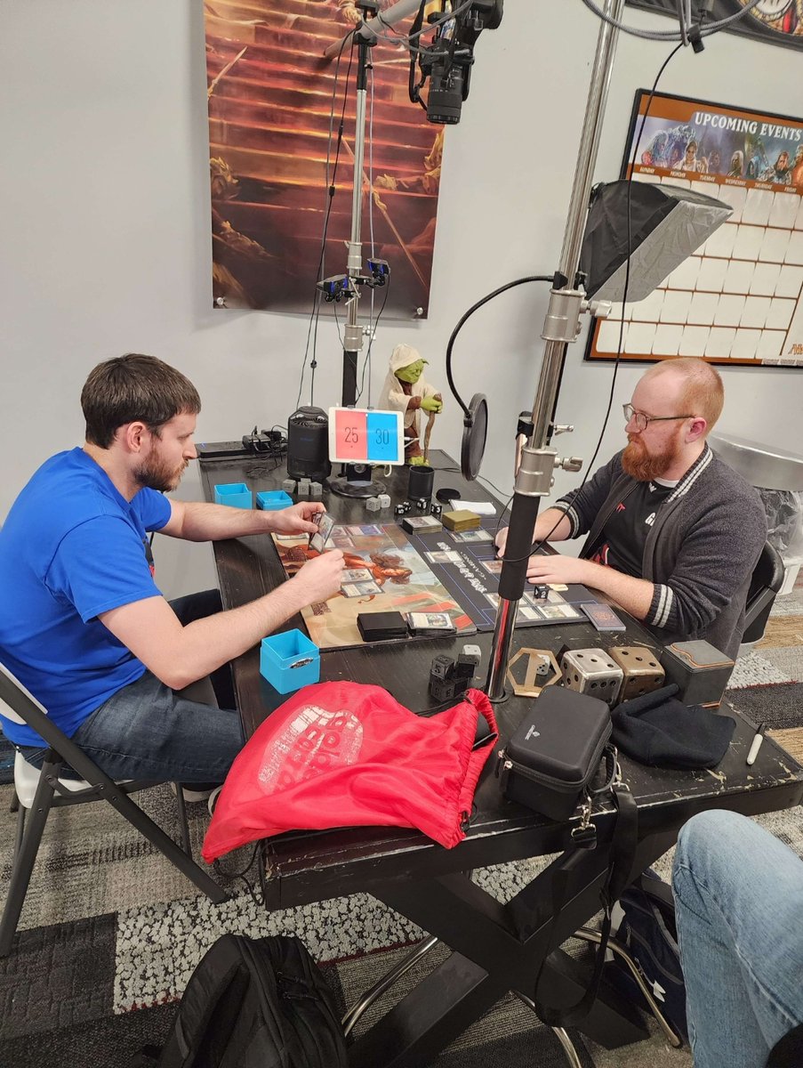 OOTBGexperience's tweet photo. We had 40 players at our Road to Nationals event! Aaron took 1st 🏆 Aaron also took 1st at an event Sunday that our players participated in representing OOTB Gaming
#outoftheboxgaming #thomasvillenc #HeavyHittersEvent #FleshAndBloodNationals #ExclusivePrizes #TopPerformers https://t.co/HgwsnUOHAP