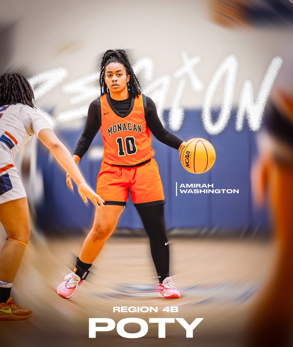 MonacanGBB's tweet photo. 🌟REGION 4B PLAYER OF THE YEAR🌟

Senior guard Amirah Washington(@Officialxamirah) was selected as this year’s POY! Very proud of her hard work and terrific play this season.

Amirah is averaging 18ppg, 6rpg, 4rpg, 3spg so far this season. 🔥💯

#ChiefPride #rvaW @cfieldsports https://t.co/0t6J6QHeP2