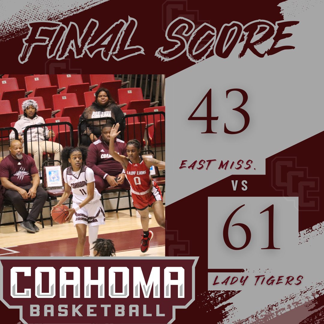 Great team win to advance to 7-4 in conference play! Back to the lab we go!! #StayWithUs #GodGotUs #WeAreCoahoma 🏀🐅🙏🏽 @Janiya_Jones10 17 points @thereal_kamil 14 points @riahevans19_ 10 points @jamaicayoung_12 9 points
