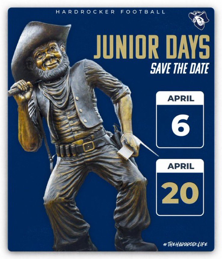 Thank you @Coach_Rose_23 for the junior day invite. I am looking forward to it and am  excited to attend.#TheHardrockLife