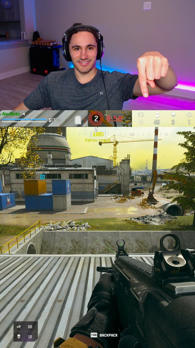 OBS vertical plugin layout for Warzone!  

-Add your game source 4 times (add existing)
-Right click each source>transform>edit transform
-Copy settings in the post below for each source