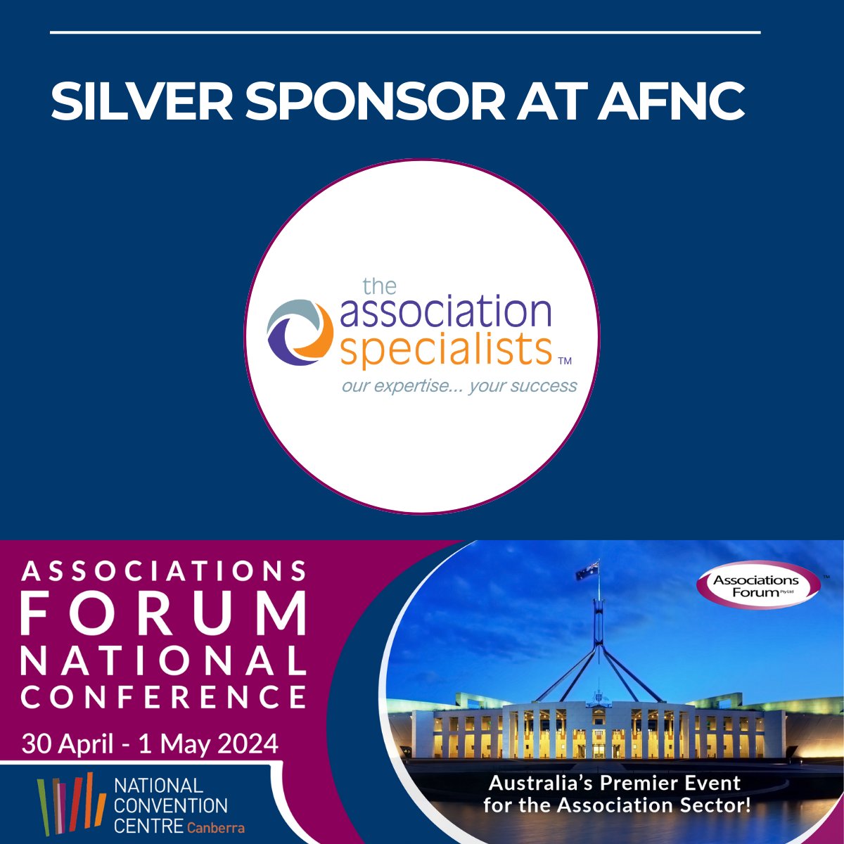 #assnprofs #eventprofs TAS are #AFNC2024 Silver Sponsors and will be at our booth ready to answer your questions about #associationmanagement &amp; conference management - ask us anything! <a href="/AssocForumAU/">Associations Forum</a>