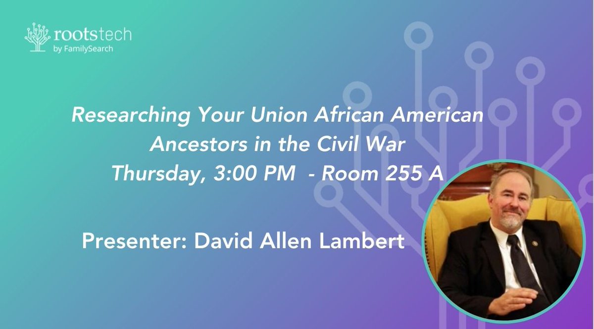 DLGenealogist's tweet image. I am presenting four talks at #RootsTech this week! Here are the details (in-person only). If you&apos;re #NotatRootsTech, you can download my handouts from the web site or mobile app. @RootsTechConf 2024