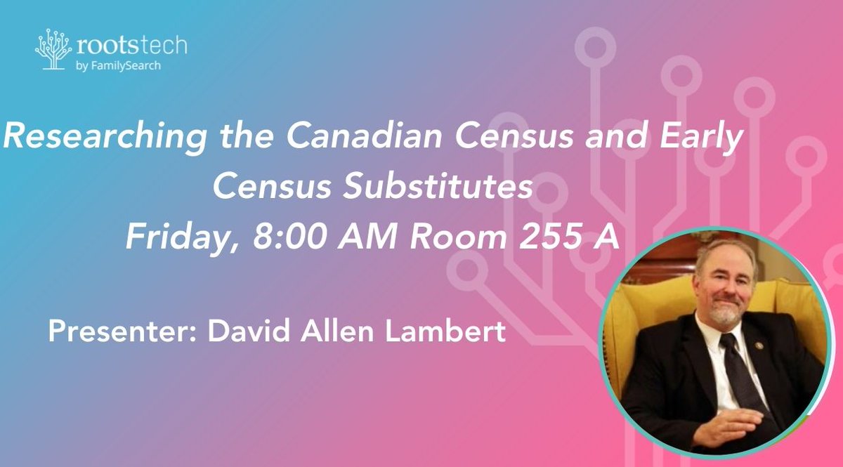 DLGenealogist's tweet image. I am presenting four talks at #RootsTech this week! Here are the details (in-person only). If you&apos;re #NotatRootsTech, you can download my handouts from the web site or mobile app. @RootsTechConf 2024