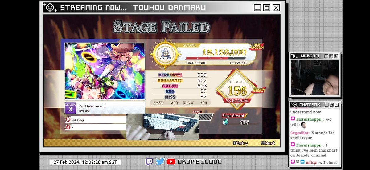 okomecloud's tweet photo. Yeah , X is notevomit chart lol.
WTF is this.
No fullcombos this session but i think i level up abit densitywise.
Ez2on tonight guys. #MGEF https://t.co/mCQ2ODbTIT