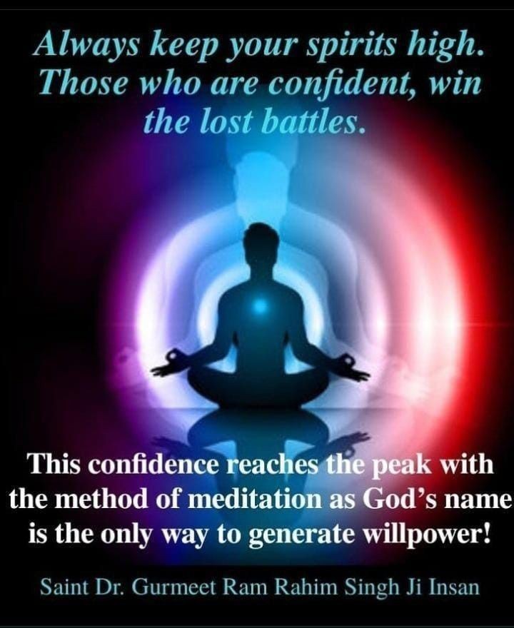 GDuneja's tweet photo. Meditation can positively impact self-confidence by promoting mindfulness, reducing stress and anxiety. Saint Gurmeet Ram Rahim Ji states about Life Changing Tips
that chanting #PowerfulMantras 
 Regular practice can help individuals become more grounded, resilient, and confident https://t.co/PH2yob8gjg