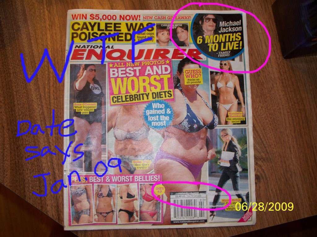 MJTruthUltra's tweet photo. Interesting…

The National Enquirer said Michael Jackson had six months to Live…
— Six months later, he died 🙏

The National Enquirer just published an Article stating that King Charles has six months to Live…. 

One of the strangest things I’ve learned along this journey are the hidden comms sent via news publications… social media posts etc…

Once you notice a few, you begin to notice everything.
