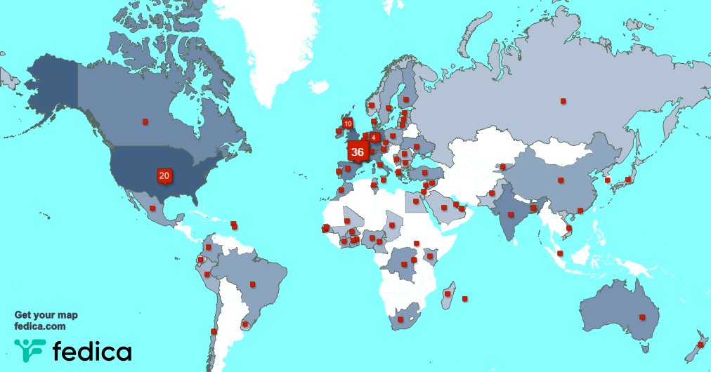 Merci beaucoup à mes 2 nouveaux abonnés qui vivent en: Suisse, et plus la semaine dernière. fedica.com/!YLucotte