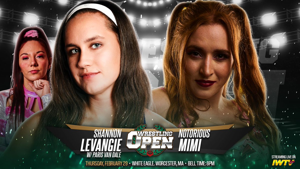 BREAKING: Familiar foes collide THIS Thursday at Open! SHANNON LEVANGIE 🆚 NOTORIOUS MIMI Advanced Seats: shopiwtv.com/collections/wr… 📺: @indiewrestling 🎟️: $10 at the door! #WrestlingOpen