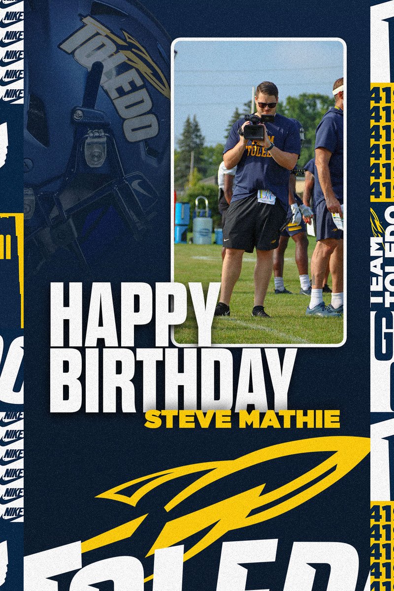 ToledoFB's tweet photo. Happy birthday to @Steve_Mathie 

#TeamToledo #ONErocket https://t.co/B0k4b5OhwI