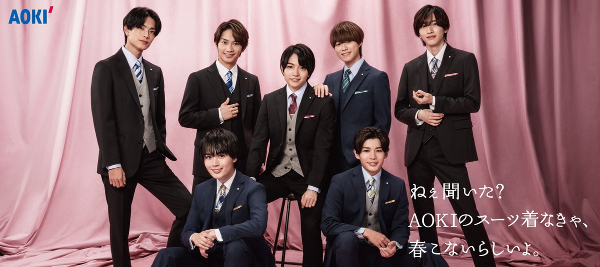 なにわ男子AOKIキャッチコピー選手権 東京メトロ新宿駅でも1位の