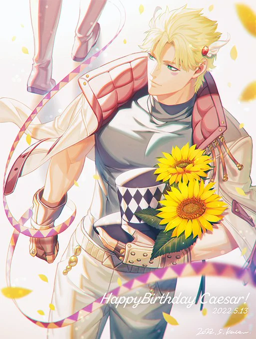 シーザーの命日ということで誕生日絵だけどちょっと追悼っぽいイメージで描いてました 