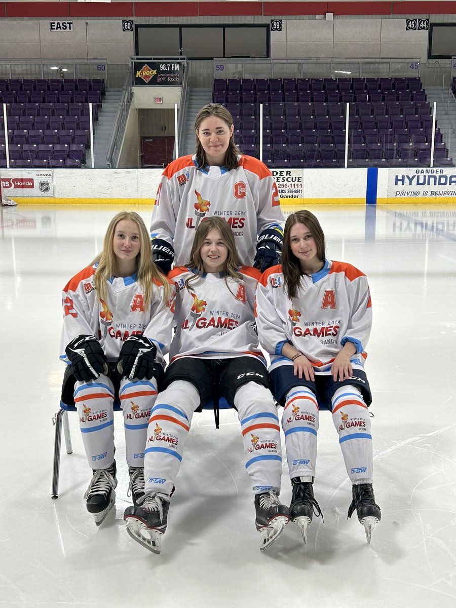 DionCoish's tweet photo. Getting ready for winter games in gander, the host team is pumped https://t.co/6zuZ8hpe6x