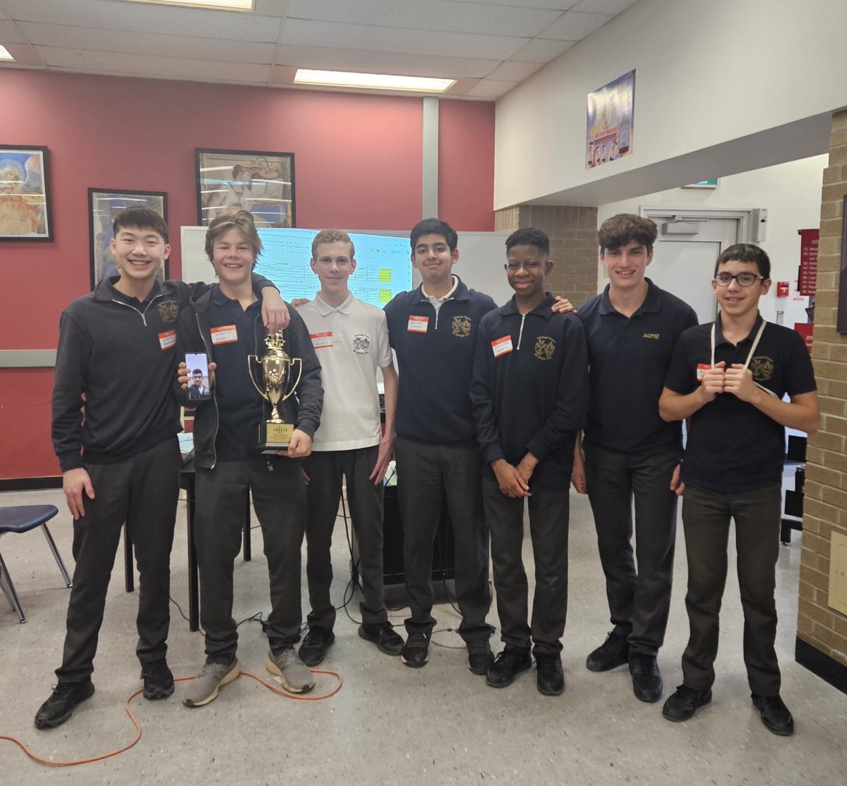 MPSJ_TCDSB's tweet photo. Congratulations to the Junior and Senior @MPSJ_TCDSB Chess Teams for winning the @TCDSB West-End Division Chess Tournament! Next stop is the Toronto-Wide Tournament at St. Michael’s College School! 🏅🏆🥇 @Markus4Ward2 #PowerPride Well Done Students👌🥳👏 https://t.co/8p9WEpJMvE