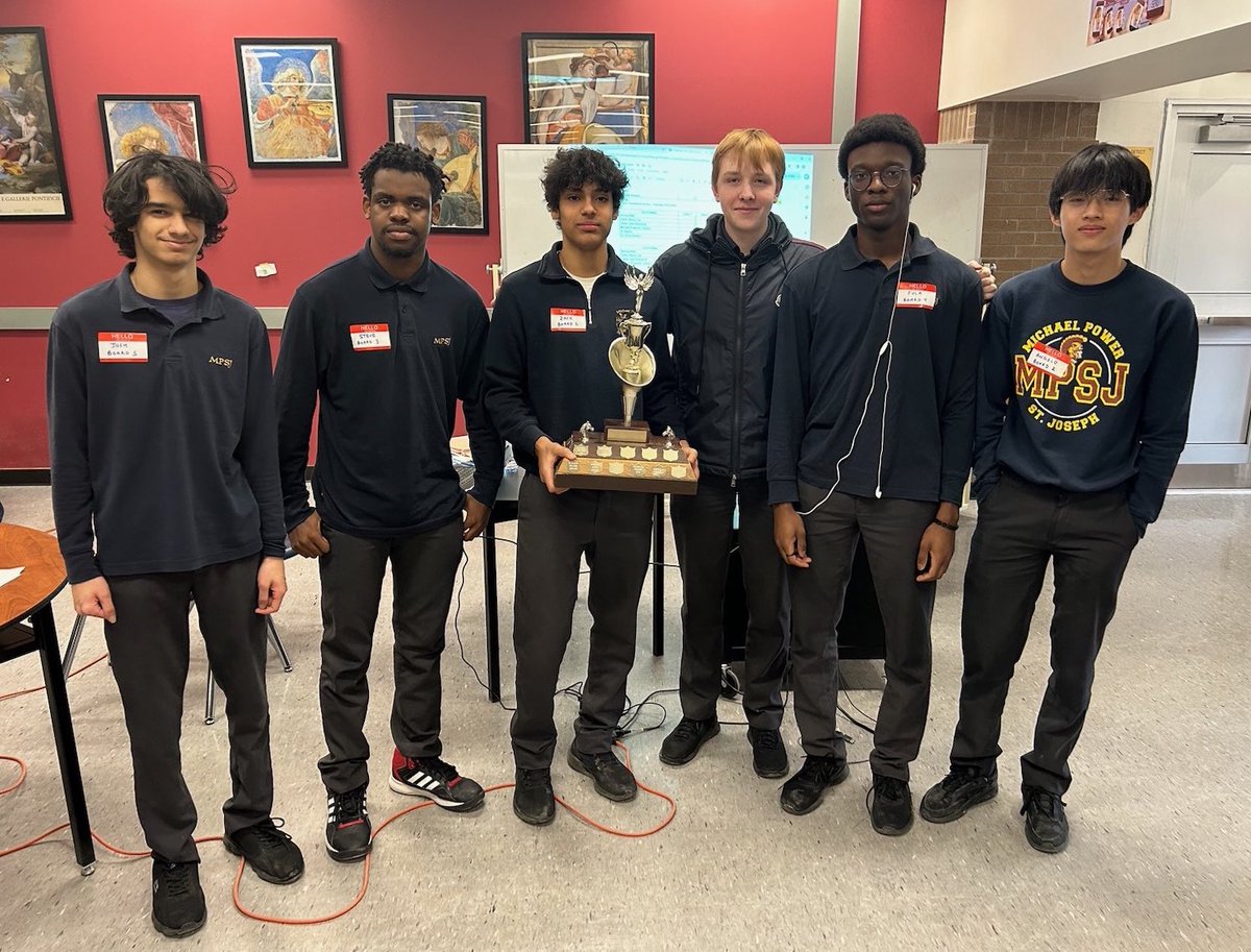 MPSJ_TCDSB's tweet photo. Congratulations to the Junior and Senior @MPSJ_TCDSB Chess Teams for winning the @TCDSB West-End Division Chess Tournament! Next stop is the Toronto-Wide Tournament at St. Michael’s College School! 🏅🏆🥇 @Markus4Ward2 #PowerPride Well Done Students👌🥳👏 https://t.co/8p9WEpJMvE