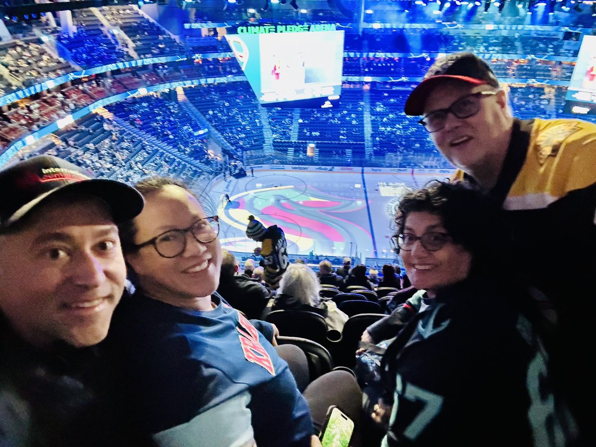CCramer77's tweet photo. First Kraken game 🥅 🏒 Let’s get em 🦑! #seakraken https://t.co/xQIzsikplF