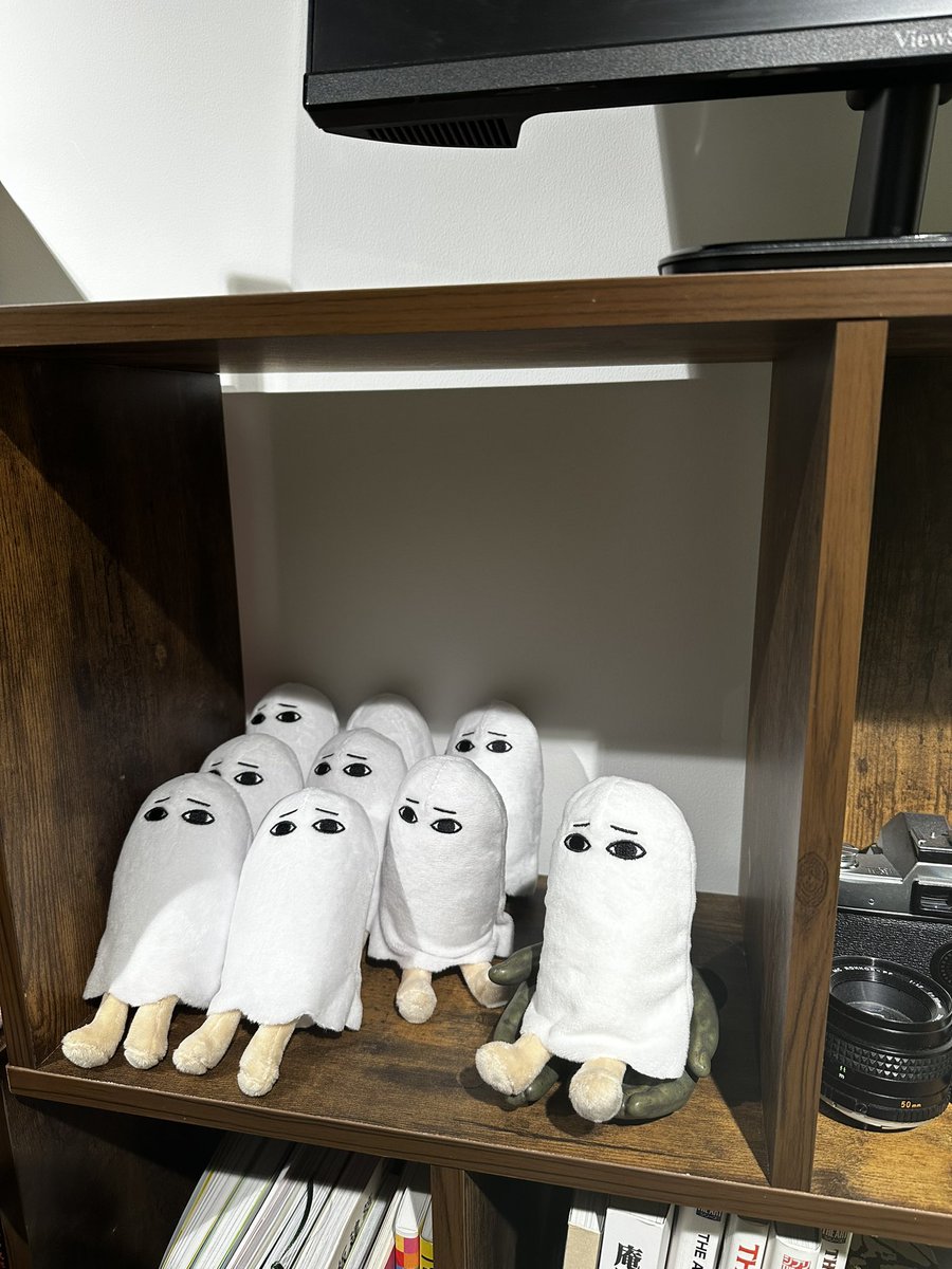 メジェド大量にお迎えしたよ！
やはり群には群のシュールかわいさがある…

大阪での個展残り1週間！3/5までよろしくお願いします！！
art.parco.jp/otherspace/det…