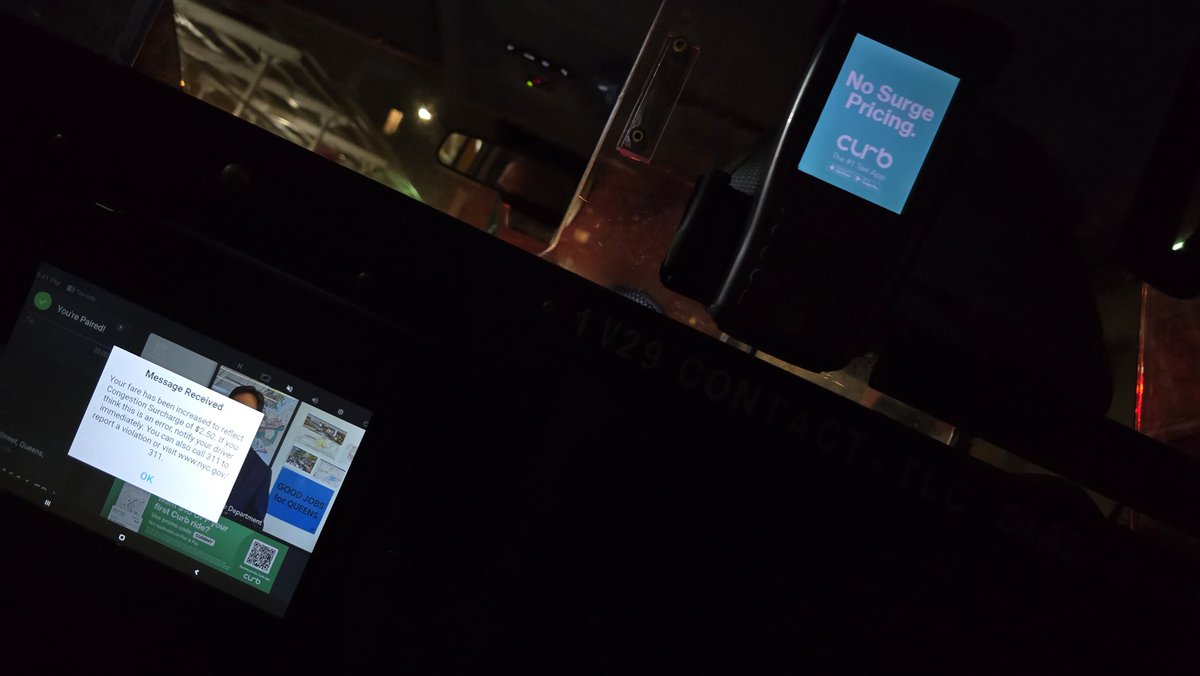 TheLoganerd's tweet photo. I'm a complete rookie to New York City, can someone explain this to me?

#curb has implemented "congestion fees" pricing whilst showing me their motto "no surge pricing." https://t.co/FssoSrGGNe