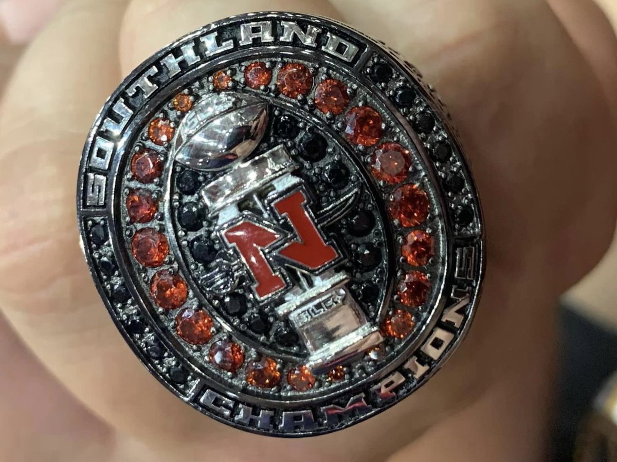 skliebert's tweet photo. Nicholls Colonels defeat the UIW Cardinals 92- 82 and the 2023 Southland Conference Championship football team received their rings. CHAMPIONSHIP LEVEL PERFORMANCE REQUIRES CHAMPIONSHIP LEVEL SUPPORT #StuffStopher #BeautifulHistoricThibodaux #History #SouthlandConferenceChampions https://t.co/i3LAzx9D2I