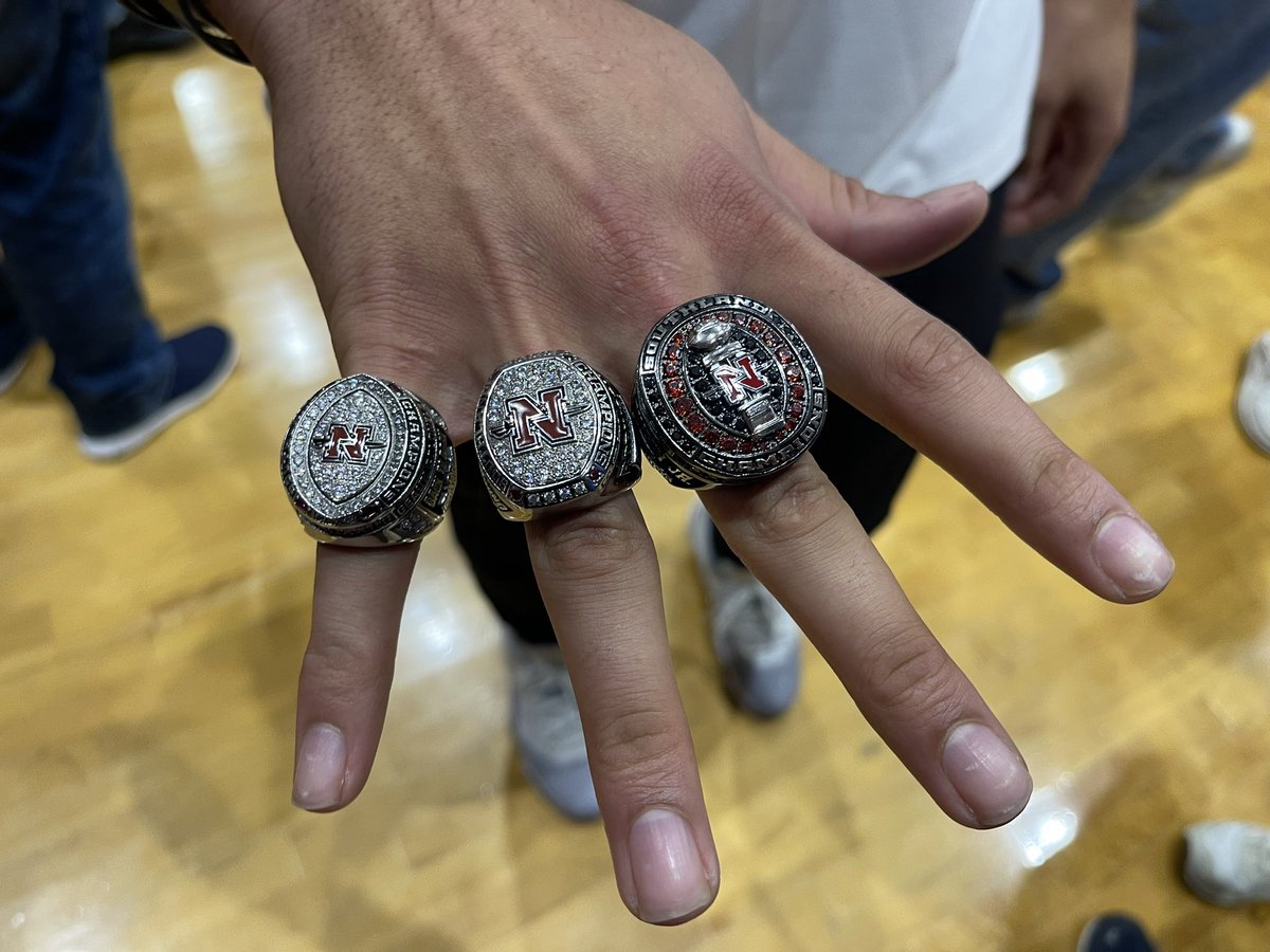 skliebert's tweet photo. Nicholls Colonels defeat the UIW Cardinals 92- 82 and the 2023 Southland Conference Championship football team received their rings. CHAMPIONSHIP LEVEL PERFORMANCE REQUIRES CHAMPIONSHIP LEVEL SUPPORT #StuffStopher #BeautifulHistoricThibodaux #History #SouthlandConferenceChampions https://t.co/i3LAzx9D2I