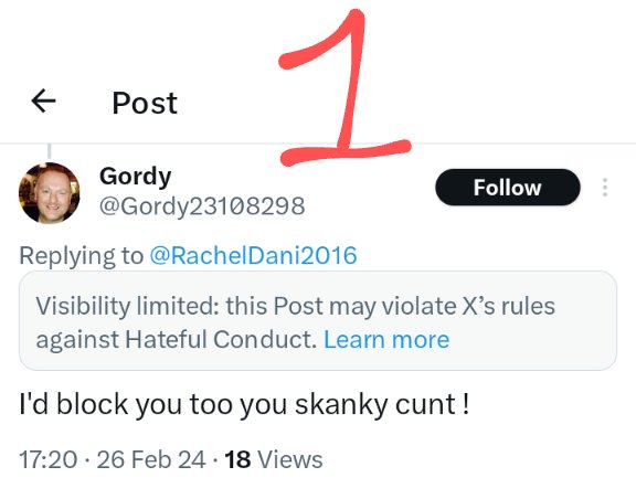 EAPoeEstNe19jan's tweet photo. #SSBlockList
Report &amp; BLOCK @Gordy23108298 
Offensive &amp; Sexist rage directed at a Squaddie. I wonder if this is #VeryLow with a fake account. https://t.co/wB6Uoc4QZU