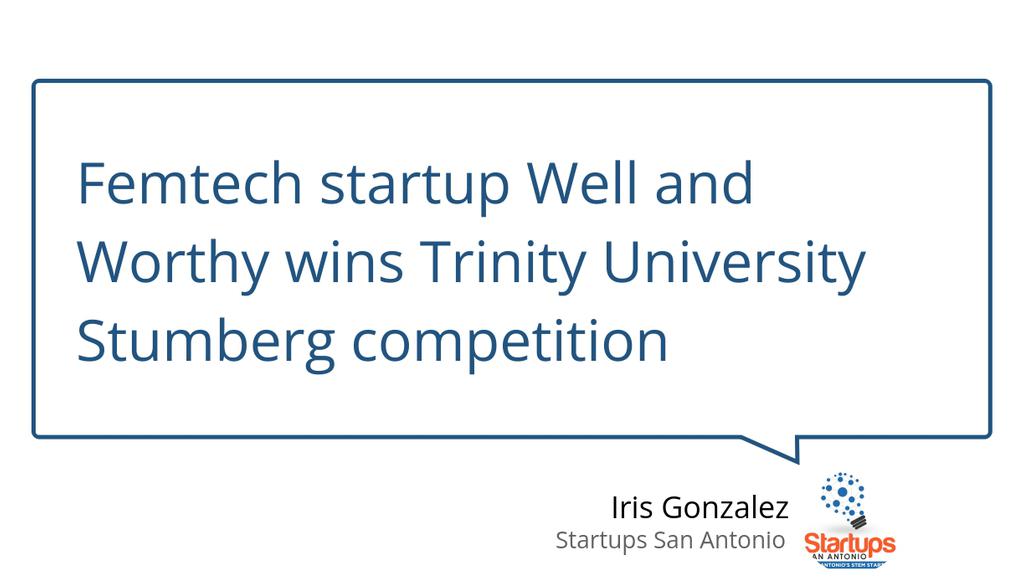 Trinity University students Sophia Ortiz and Ashleigh Reese launched their software platform to provide a personalized wellness and lifestyle plan for women via a menstrual cycle-based lifestyle approach.

Read more 👉 lttr.ai/APNne