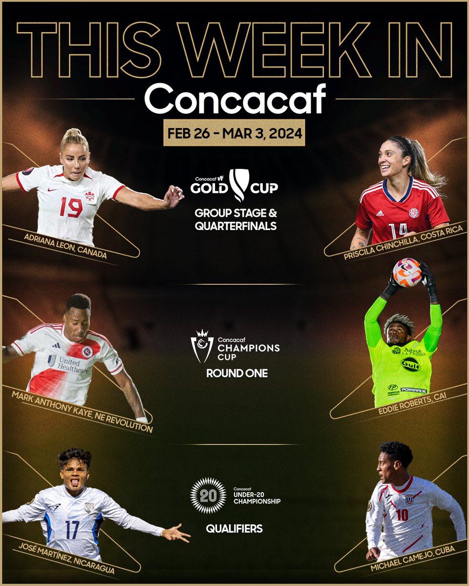 W @GoldCup, @TheChampions and the Men’s U-20 headline #ThisWeekInConcacaf ⚽🙌
