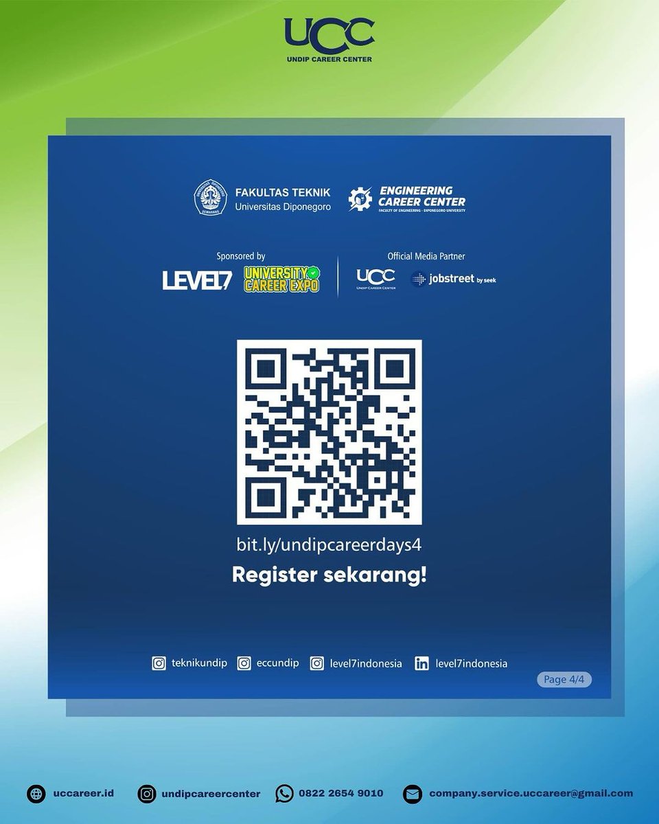 Undip Career Day 2024

Ayok yang area Semarang dan lagi cari kerja datang ke sini ya. Segera daftarkan diri kalian.

*) Semua jurusan bisa daftar #loker #loker2024