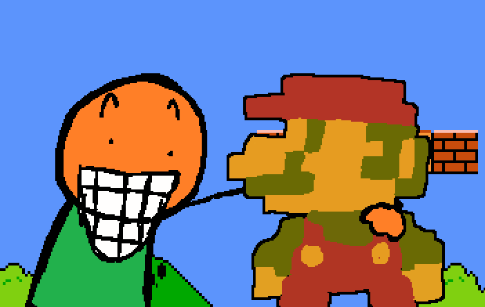 FNFBeatBox's tweet photo. yall wont believe who i ran into in the mushroom kingdom. its actually crazy https://t.co/hXyNkpawft